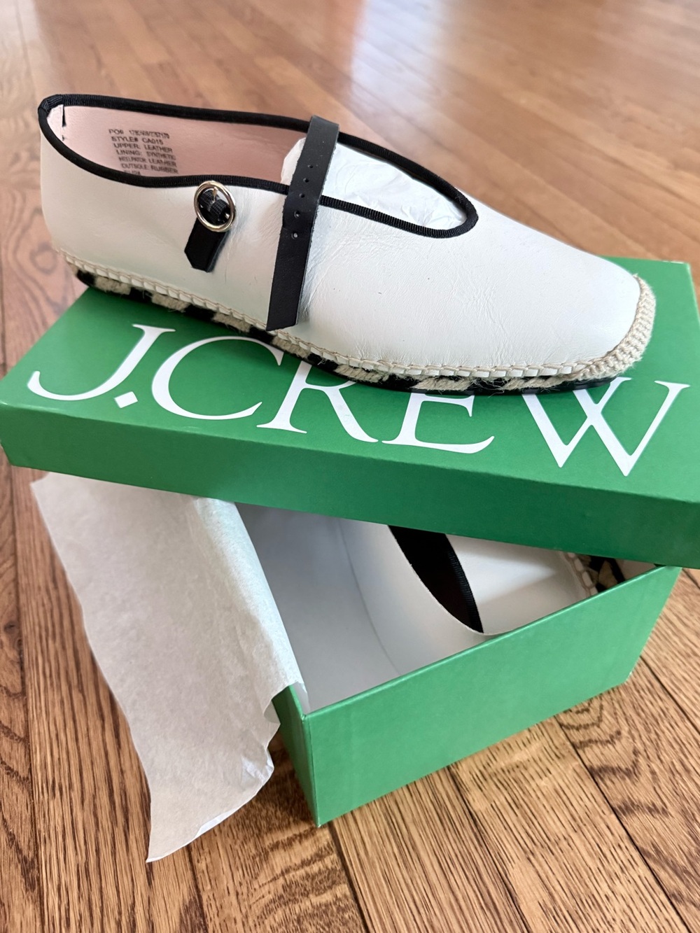 Made-in-Spain Mary Jane espadrilles in leather - Picture 3 of 6